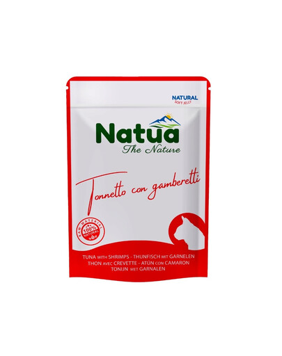 NATUA Natural Tunžinys su krevetėmis želėje katėms 70 g