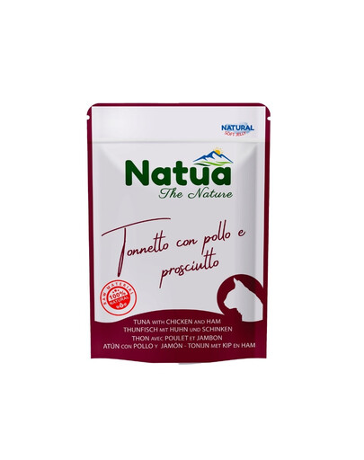 NATUA Natural Tunžinys ir vištiena su kumpiu želė pakuotėje 70 g