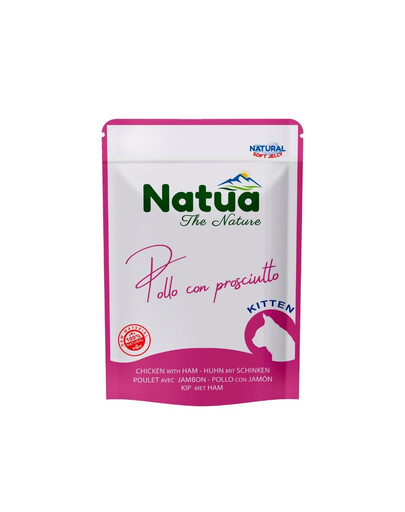 NATUA Natural Vištiena su kumpiu želėje kačiukams 70 g