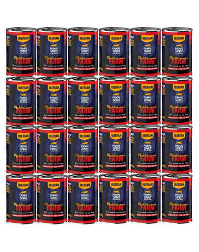 PRIMAL SPIRIT Iberian Mediterranean Farm šlapias maistas šunims 24x400 g