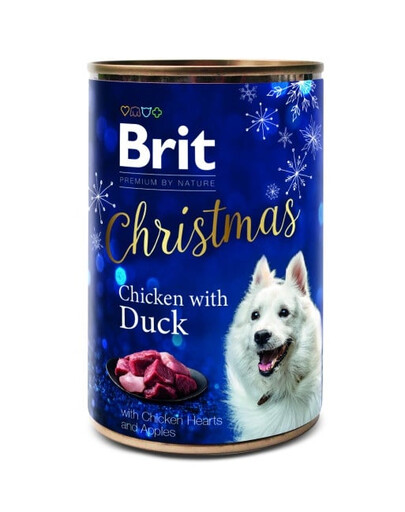 BRIT Premium By Nature Dog Christmas Chicken with Duck 400g su vištiena ir ančių mėsa šunims