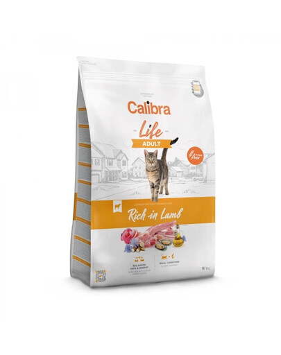 CALIBRA Cat Life Adult Lamb 6 kg be grūdis katėms su aviena