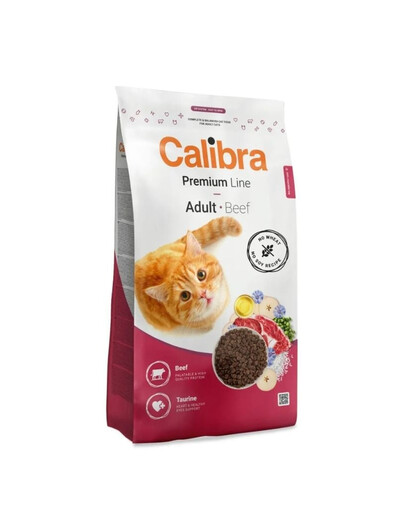 CALIBRA Cat Premium Adult Beef 10 kg maistas katėms su jautiena