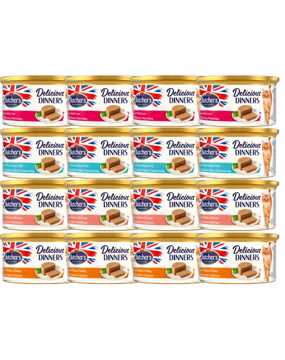 BUTCHER'S Classic Delicious Dinners Mix 16 x 85 g