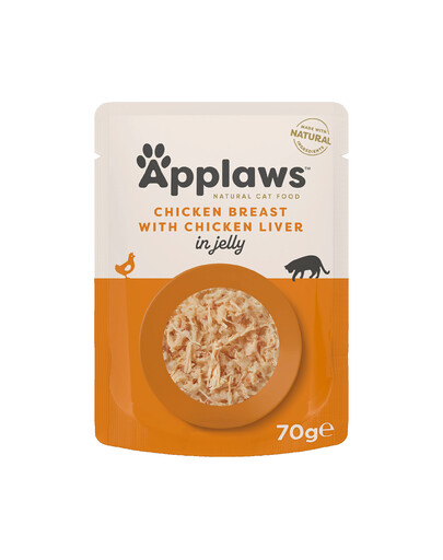 APPLAWS Cat Adult Pouch Chicken Breast with Liver in Jelly kurczak i wątróbka w galarecie 70 g