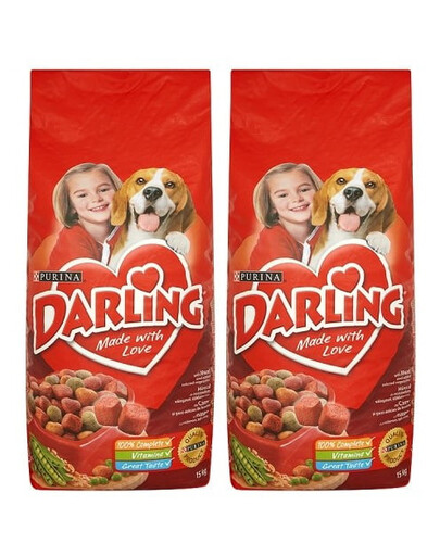 DARLING z mięsem i dodatkiem warzyw 30 kg (2 x 15 kg)