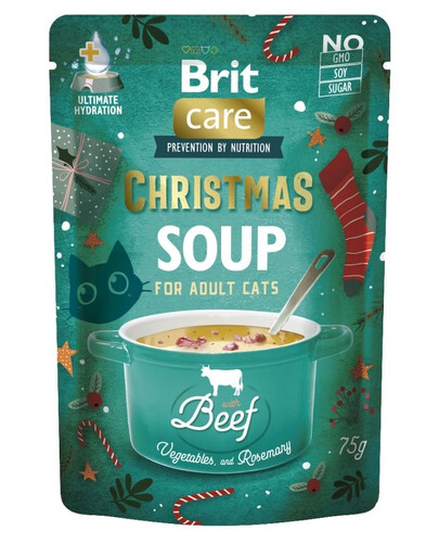 BRIT Care Cat Christmas Soup Beef 75g sriuba su jautiena ir daržovėmis katėms