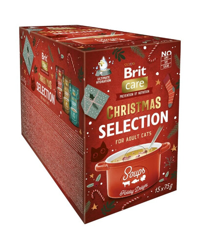 BRIT Care Cat Christmas Soup Multipack 15x75g rinkinys sriubų katėms