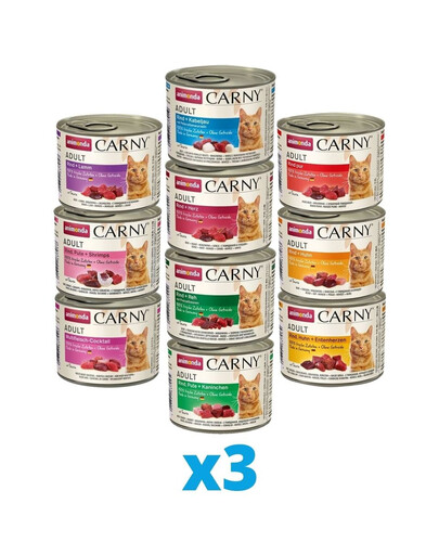 ANIMONDA Carny mix 10 smaków 30 x 200 g