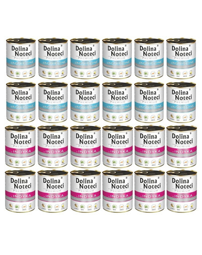 DOLINA NOTECI Premium įvairių skonių rinkinys su ėriena ir kalakutiena 24x800 g