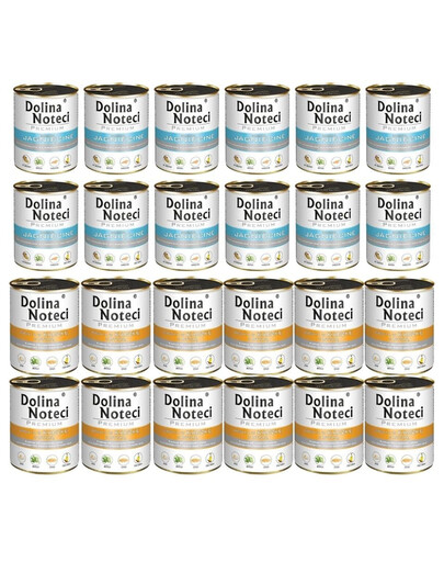 DOLINA NOTECI Mix Aukščiausios kokybės skoniai, turtingi ėrienos ir anties su moliūgais 24x800g