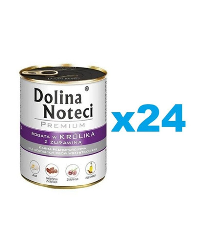 DOLINA NOTECI Premium Rich in Rabbit with Cranberries 24x800g