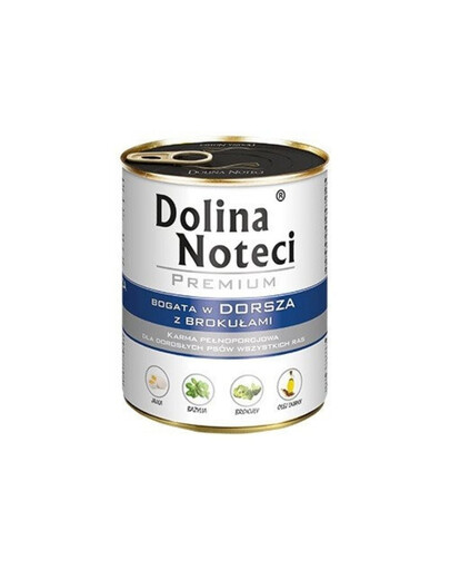 DOLINA NOTECI Premium įvairių skonių rinkinys su menke, brokoliais ir žąsiena su bulvėmis 24x800 g