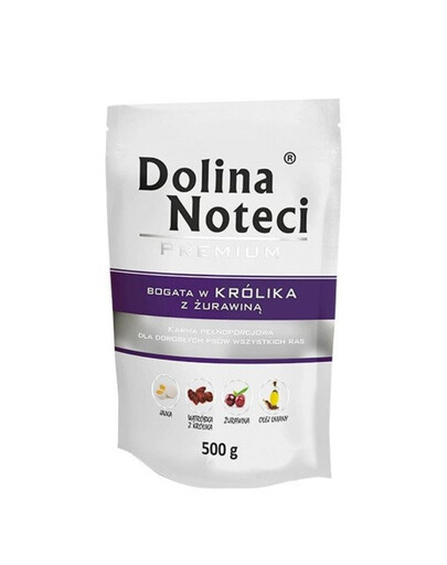 DOLINA NOTECI Premium Mix Turtingas triušienos su spanguolėmis ir jautiena 20x500 g