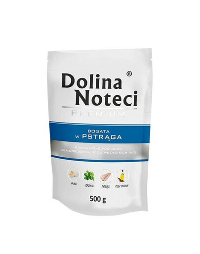 DOLINA NOTECI Premium Mix Turtingas upėtakiais ir menkėmis su brokoliais 20x500 g