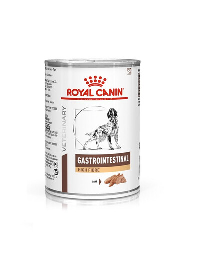 ROYAL CANIN Veterinary Gastrointestinal High Fibre 24x410 g šunims, turintiems virškinimo sutrikimų