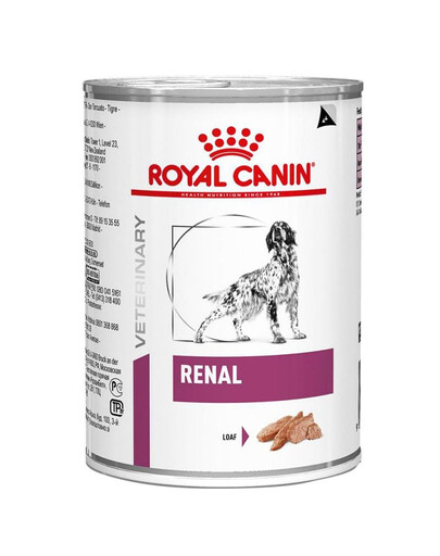 ROYAL CANIN Dog Renal 24x410 g šlapias maistas šunims, sergantiems lėtiniu inkstų nepakankamumu