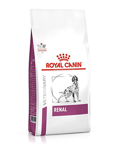 ROYAL CANIN Dog renal 2x2 kg sausas šunų ėdalas, skirtas šunims, sergantiems lėtiniu arba ūmiu inkstų nepakankamumu