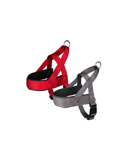 Trixie petnešos Premium Comfort l 60 – 76 cm / 40 mm tamsiai pilkos