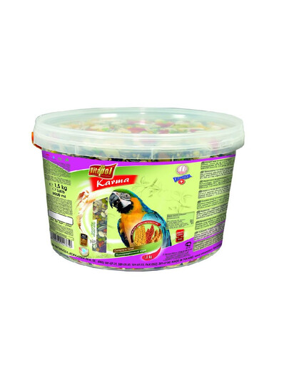 VITAPOL Visavertis lesalas didelėms papūgoms kibirėlis 3L/1,5kg