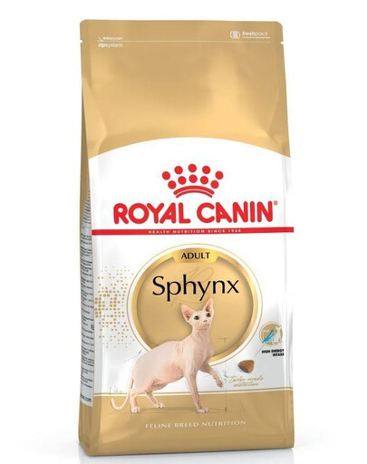 ROYAL CANIN Sphynx Adult sausas maistas suaugusiems sfinksų veislės katėms, 4 x 2 kg