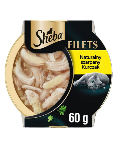 SHEBA Filets su vištiena padaže 60 g drėgnas maistas katėms
