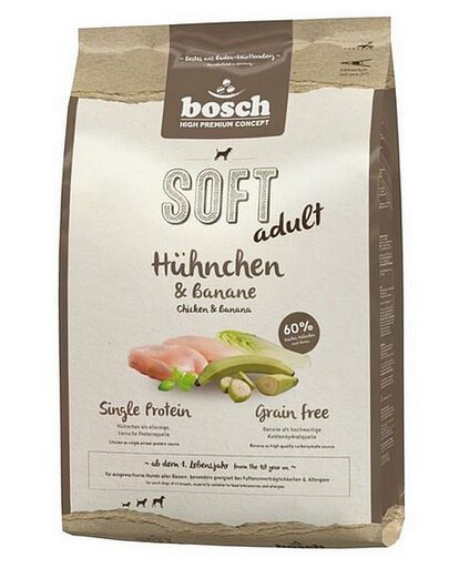 BOSCH Soft Vištiena ir bananai, 2 x 1 kg