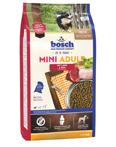 BOSCH Mini Adult ėriena ir ryžiai 2 x 1 kg