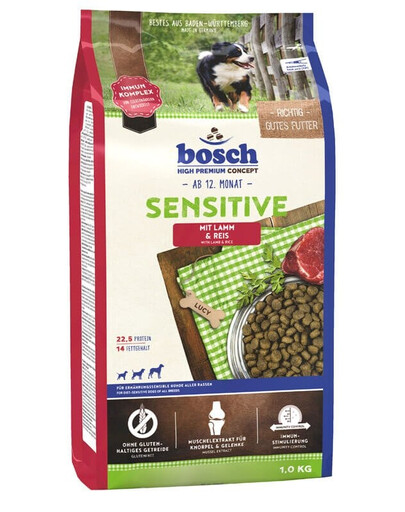BOSCH Sensitive ėriena ir ryžiai 4x1 kg