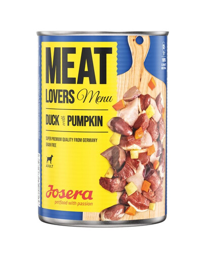 JOSERA Meatlovers Menu Ančių su moliūgais 12x400 g