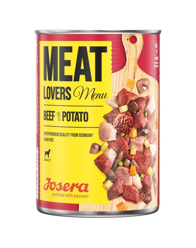 JOSERA Meatlovers Menu Jautiena su bulvėmis 12x400 g