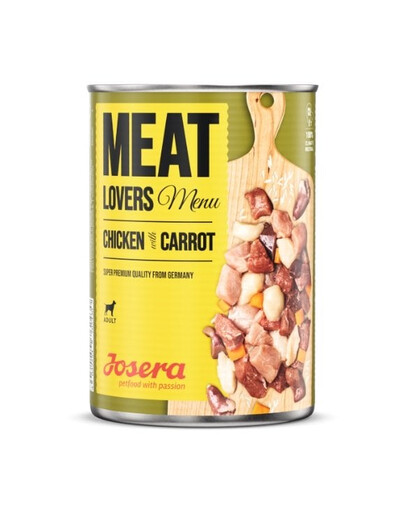 JOSERA Meatlovers Menu Vištiena su morkomis 12x400 g