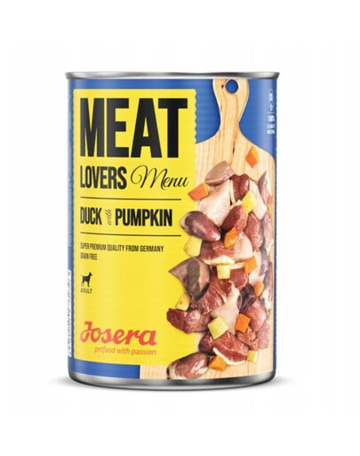 JOSERA Meatlovers menu antis su moliūgu 12x800g