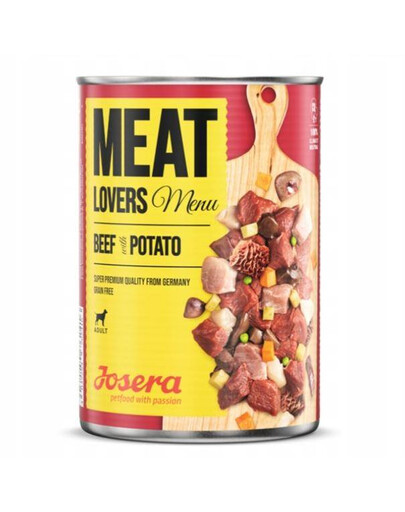 JOSERA Meatlovers menu jautiena su bulvėmis 12x800 g