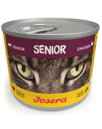 JOSERA Cat Senior šlapias maistas vyresnio amžiaus katėms, 12 x 200 g skardinės
