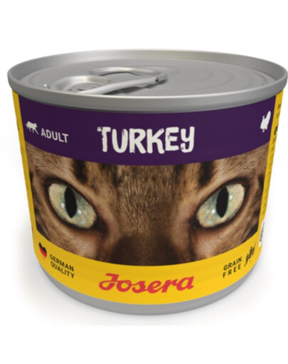 JOSERA Cat kalakutiena šlapias kačių maistas, skardinės, 12 vnt. po 200 g