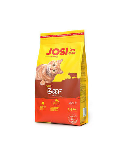 JOSERA JosiCat Tasty Beef 2x1,9kg su jautiena suaugusiems katėms
