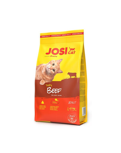 JOSERA JosiCat Tasty Beef 4x1,9kg su jautiena suaugusiems katėms