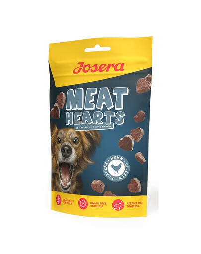 JOSERA Meat Hearts Chicken mokymo skanėstai su vištiena 12x70g
