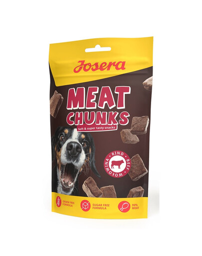 JOSERA Meat Chunks Beef džiovinti jautienos skanėstai 12x70g