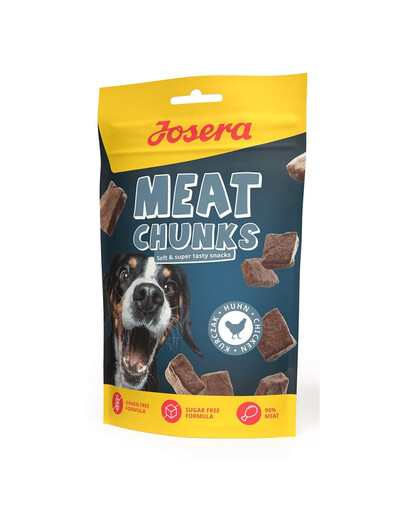 JOSERA Meat Chunks Chicken džiovinti vištienos skanėstai 12x70g