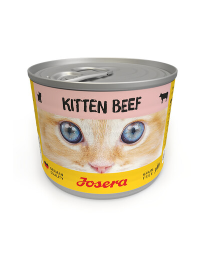 JOSERA Kitten Šlapias maistas kačiukams su jautiena, 24 x 200 g skardinės