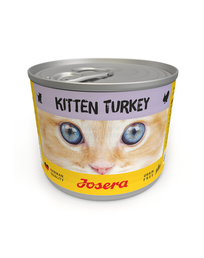 JOSERA Kitten Turkijos šlapias maistas kačiukams, 24 x 200 g skardinės