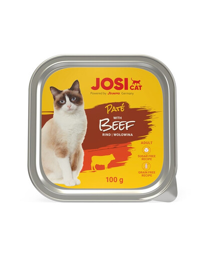 JOSERA JosiCat Jautienos paštetas katėms 6x100g