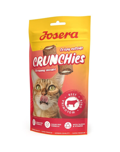 JOSERA Crunchies Beef 12x60 g traškūs jautienos skanėstai katėms