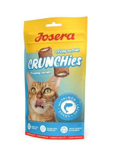 JOSERA Crunchies with Salmon 12x60 g traškūs lašišos skanėstai katėms