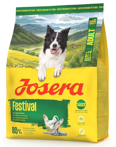 JOSERA Festival 6x900g skirtas išrankiesiems šunims su skaniu padažu