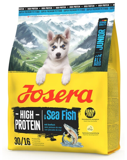 JOSERA High Protein Junior Sea Fish 6x900g baltymų turtingas maistas šuniukams