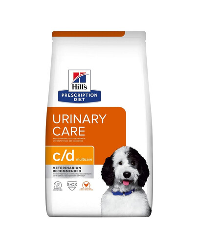 HILL'S Prescription Diet Canine c/d Multicare 4x1,5 kg šunų maistas, skirtas šunims, sergantiems šlapimo takų ligomis
