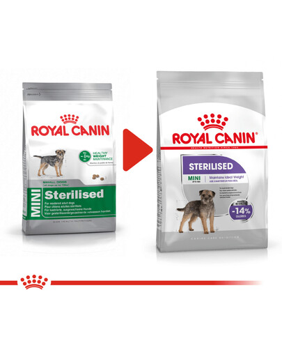 ROYAL CANIN CCN Mini Sterilised Sausas maistas suaugusiems šunims, mažų veislių, kastruotiems 2x1 kg